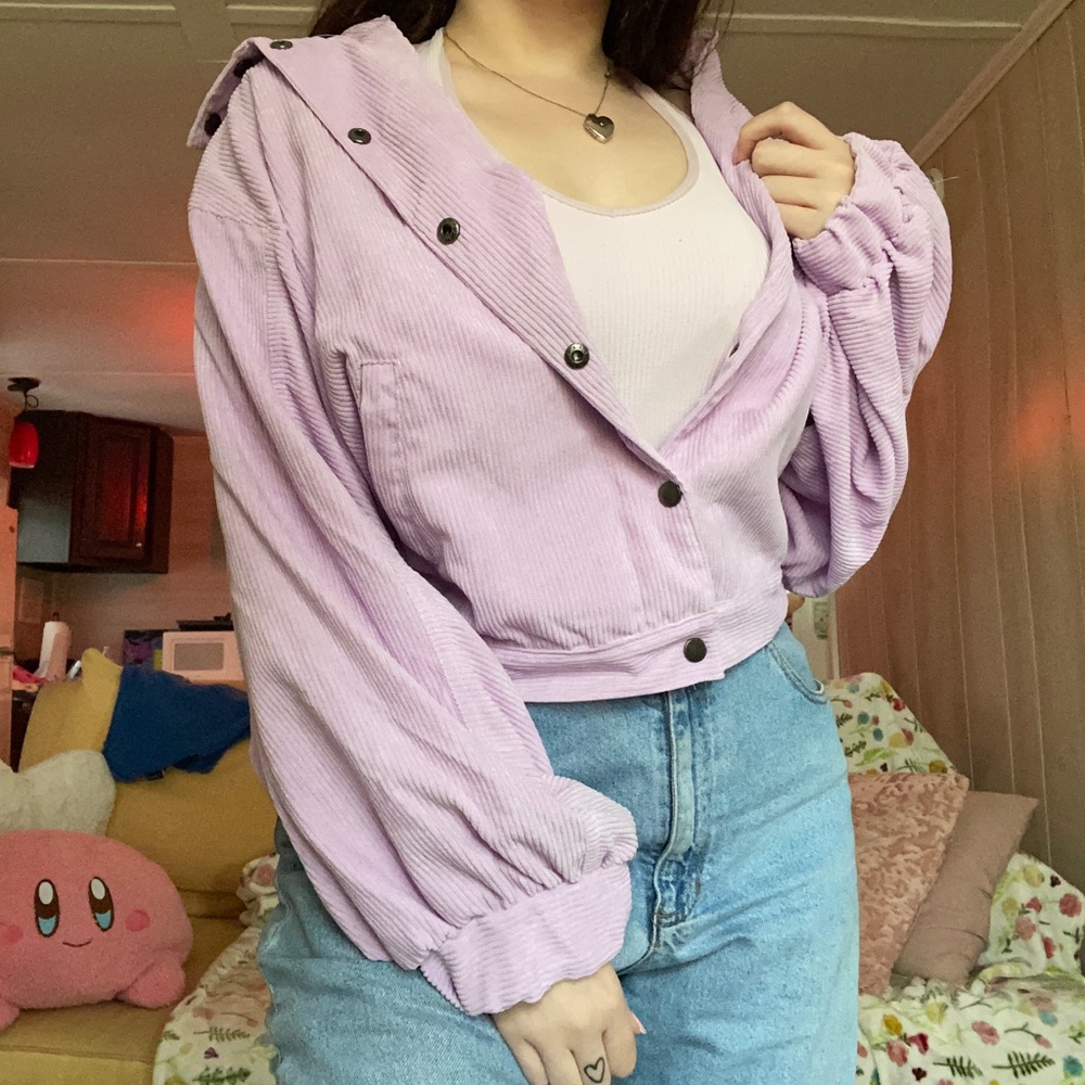 Pastel Purple Corduroy Jacket